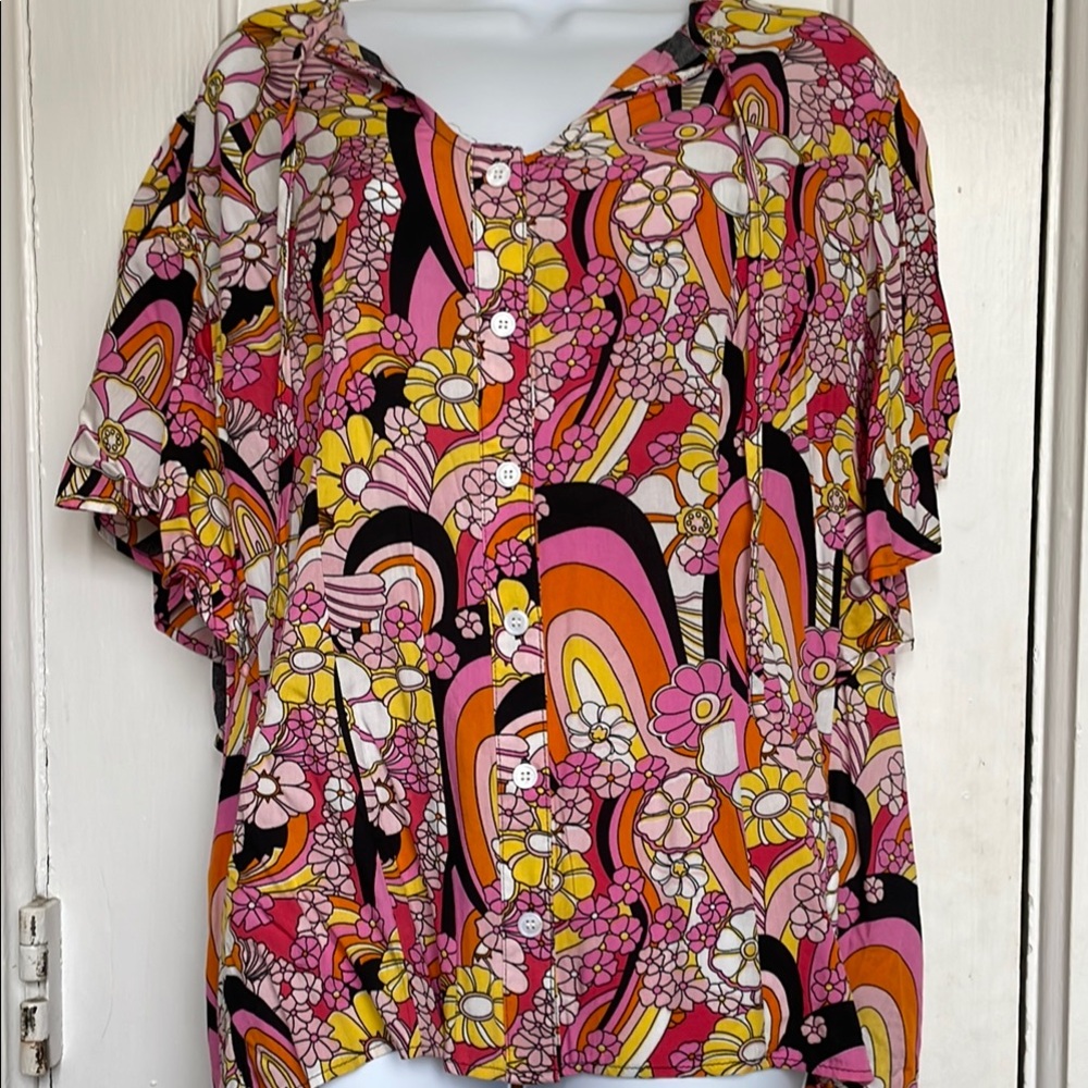 Floral Multicolor Women's Top